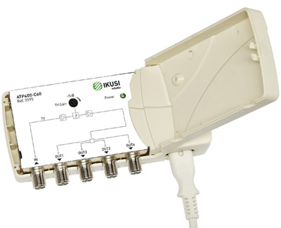 Ikusi ATP400-C60 Apartment Amplifier 1 input 4 outputs 47~790 MHz