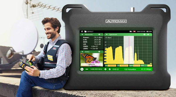 PROMAX® TV EXPLORER NG: Καθολικός αναλυτής TV και φάσματος