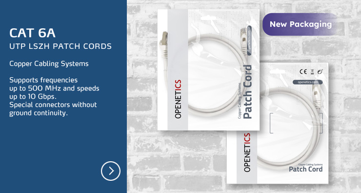 OPENETICS® CAT 6A UTP LSZH Patch Cords