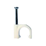 BESCHTON® 6x25 White Round Clips, 100-Pack