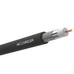 ACCORDIA® RG11 Premium PE Black Coaxial Cable, Drum 500 Mtr