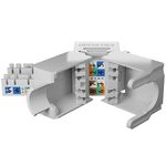 OPENETICS® CAT6 UTP RJ45 180º Slim Keystone Jack, White Toolless