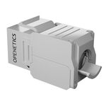OPENETICS® CAT6 UTP RJ45 180º Slim Keystone Jack, White Toolless