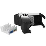 OPENETICS® CAT6 UTP RJ45 180º Slim Keystone Jack, Black, Toolless