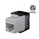 OPENETICS® CAT6A UTP RJ45 Slim Keystone Jack, Toolless, ETL Certificate