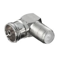 FENGER® FIK03W IEC Female to F Female Right Angle Adapter
