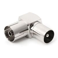 LEMCO® LAC-009 IEC Male to IEC Female Right Angle Adapter