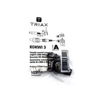 TRIAX® KOKWI-3 IEC Coax Female Connector 90º