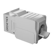 OPENETICS® CAT6 UTP RJ45 180º Slim Keystone Jack, White Toolless