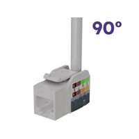 OPENETICS® CAT6 UTP RJ45 270º Slim Keystone Jack, White