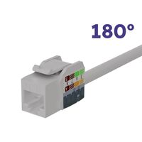 OPENETICS® CAT6 UTP RJ45 270º Slim Keystone Jack, White