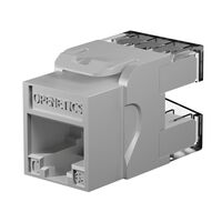 OPENETICS® CAT6 UTP RJ45 90/180º Slim Keystone Jack, White