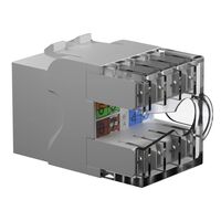 OPENETICS® CAT6 UTP RJ45 90/180º Slim Keystone Jack, White