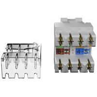 OPENETICS® CAT6 UTP RJ45 90/180º Slim Keystone Jack, White