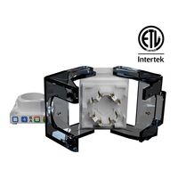 OPENETICS® CAT6A UTP RJ45 Slim Keystone Jack, Toolless, ETL Certificate