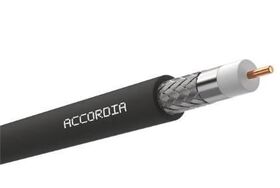 ACCORDIA® RG11 Premium PE Black Coaxial Cable, Drum 500 Mtr