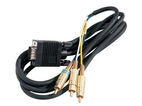 TRIAX® 15pol D-Sub to 3 RCA AV Cable