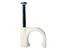 BESCHTON® 6x25 White Round Clips, 100-Pack