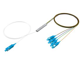 OPTON® PLC 1x4 Splitter Blockless, SC/UPC connectors