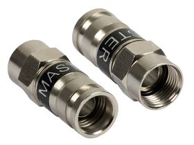 MASTER® F Male Compression Connector, 10-Pack