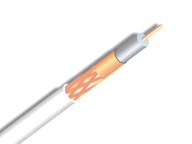 IKUSI® CUC-640 LSZH White Coaxial Cable, Reel 100 Mtr