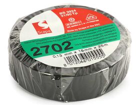 SCAPA® 2702 Insulation Black PVC Tape, 25M