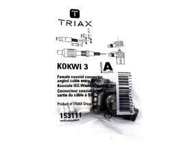 TRIAX® KOKWI 3 IEC Coax Female 90º