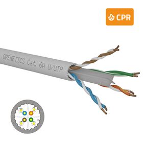 OPENETICS® CAT6A U/UTP CU LSZH Dca White 500 Mtr