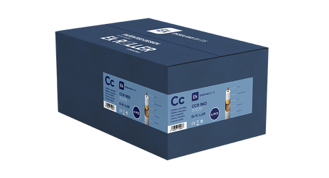 EKSELANS® CCR 96D Coaxial Cables 75 Ohm, White LSZH Dca, Reel 100 m