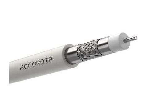 ACCORDIA® DGS-1600 Coaxial Cable 75 Ohm HFFR Dca White 100 m