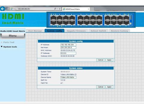 FENGER® SX-GES24 HDMI Smart Matrix Switch