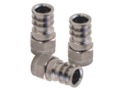 CABELCON® F-59-ALM 3.7/6.4 F Crimp Connector for Mini COAX