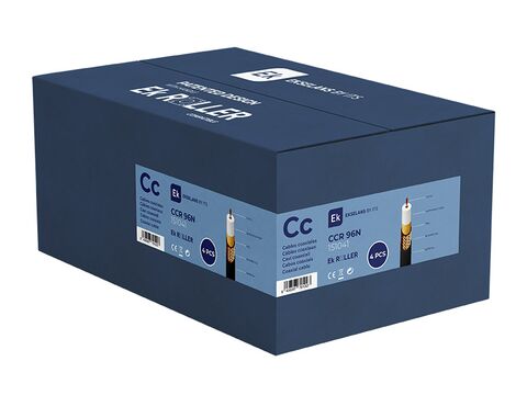 EKSELANS® CCR 96N Coaxial Cables 75 Ohm, Black PE Fca, Reel 100 m