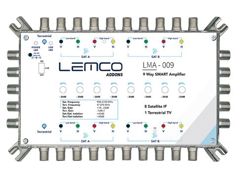 LEMCO® LMA-009 Amplifier 9in/9out