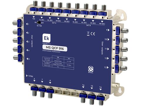 EKSELANS® MS-QCF-916 Multiswitch w/ PSU
