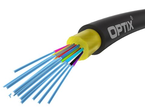 OPTIX® Cable AirFlow S-QOTKSdD 12F G.657A2 Black PU Eca 1000 m