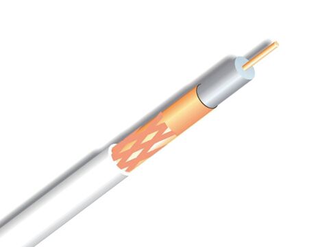 FAGOR® CUC-640 Coaxial Cable 75 Ohm LSZH Dca White 100 m