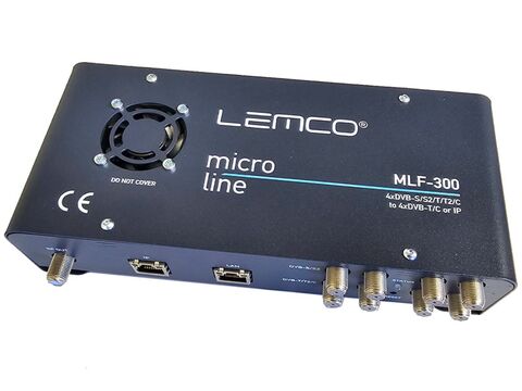 LEMCO® MLF-300 Micro Headend 4 DVB-S2/T2/C to 4 DVB-T/C or IPTV