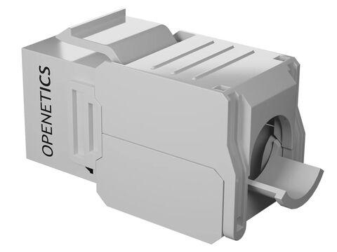 OPENETICS® CAT6 UTP RJ45 180º Slim Keystone Jack, White Toolless