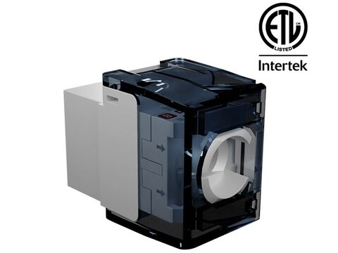 OPENETICS® CAT6A UTP RJ45 Slim Keystone Jack, Toolless, ETL Certificate