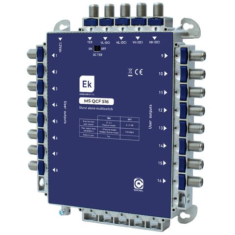 EKSELANS® MS-QCF-516 Multiswitch w/ PSU