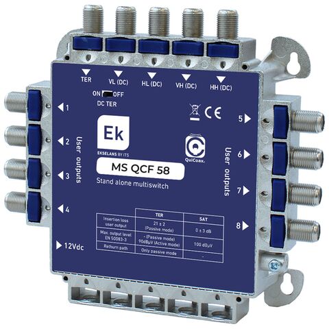 EKSELANS® MS-QCF-58 Multiswitch w/ PSU