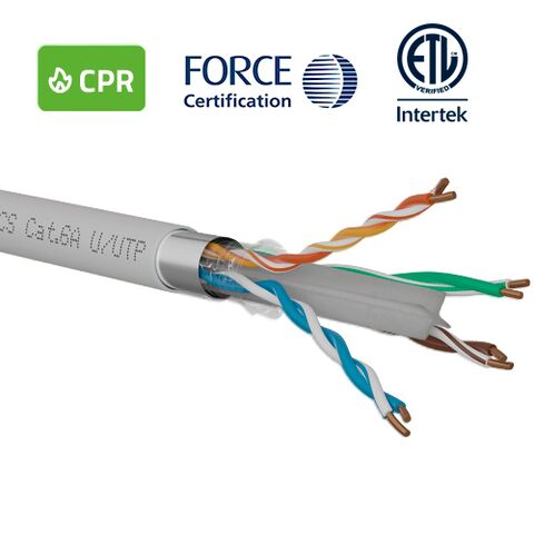 OPENETICS® CAT6A U/UTP CU LSZH B2ca White 500 Mtr