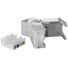 OPENETICS® CAT6 UTP RJ45 180º Slim Keystone Jack, White Toolless