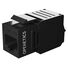 OPENETICS® CAT6 UTP RJ45 180º Slim Keystone Jack, Black, Toolless