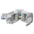 OPENETICS® CAT6A UTP RJ45 180º Slim Keystone Jack, White, Toolless
