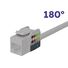 OPENETICS® CAT6 UTP RJ45 270º Slim Keystone Jack, White